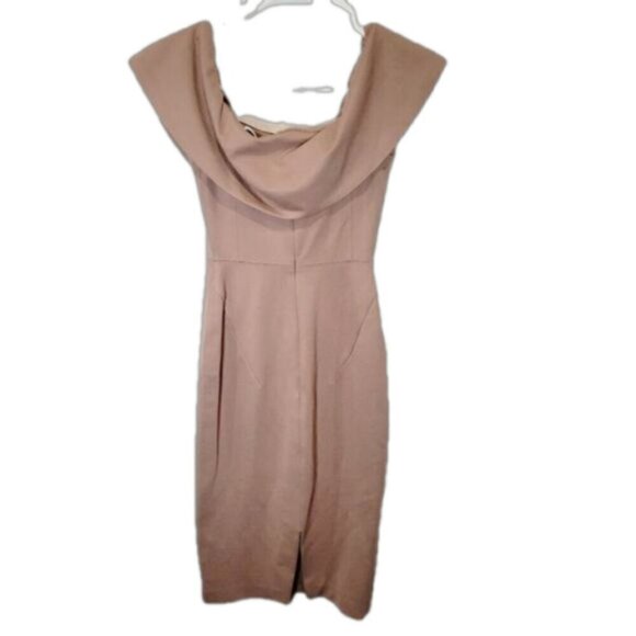 Babaton Ruslan dress in tan - Picture 2 of 8